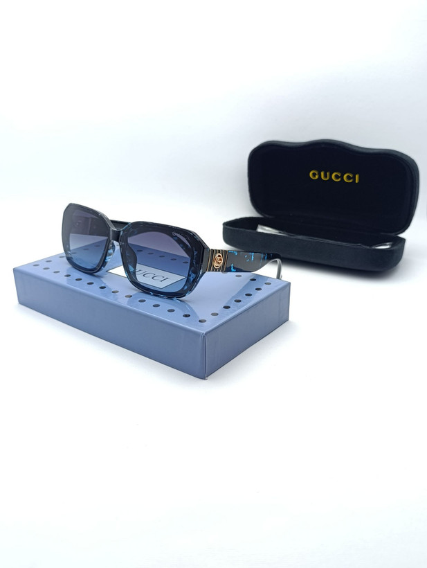عینک گوچی 2570 زنانه رنگ آبی مشکی